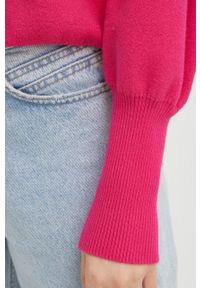 Y.A.S kardigan damski kolor różowy lekki. Kolor: różowy. Materiał: materiał, wiskoza, dzianina. Długość rękawa: długi rękaw. Długość: długie #3