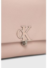 Calvin Klein Jeans torebka K60K609291.PPYY kolor beżowy. Kolor: beżowy. Rodzaj torebki: na ramię #5