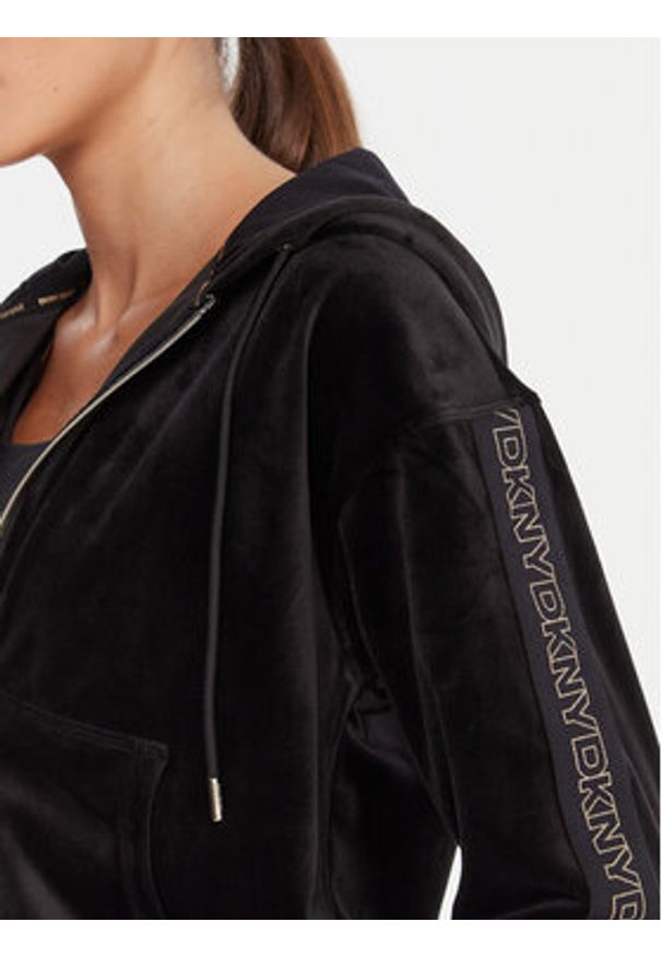 DKNY Sport Bluza DP5J9639 Czarny Regular Fit. Kolor: czarny. Materiał: syntetyk. Styl: sportowy