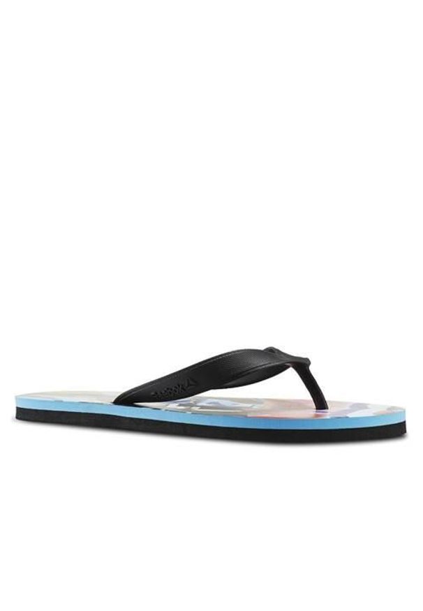 Klapki damskie Reebok Cash Flip. Kolor: czarny. Materiał: syntetyk, materiał