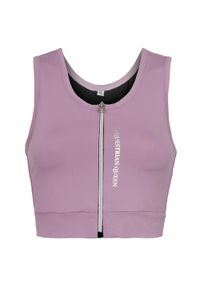 Koszulka jeździecka damska croptop EQUESTRIAN QUEEN Adeline 25SS. Kolor: różowy. Materiał: materiał. Sport: fitness #1