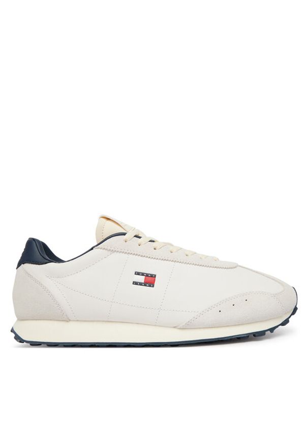 Tommy Jeans Sneakersy Tjm Retro Runner Archive Mix Mat EM0EM01763 Beżowy jasny. Kolor: beżowy. Materiał: skóra