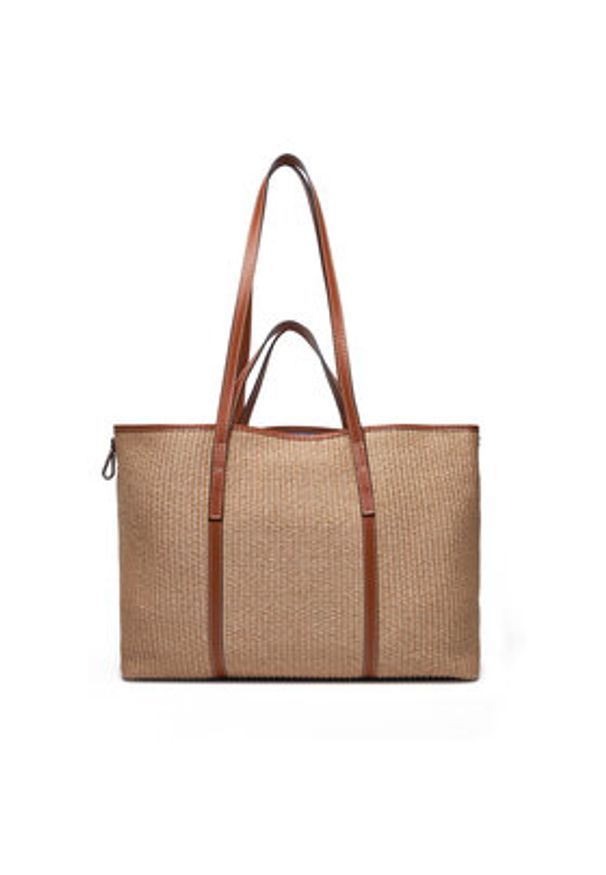 Gianni Chiarini Torebka Superlight BS 10356 CST-DNM Brązowy. Kolor: brązowy. Materiał: skórzane