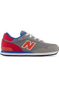 Buty New Balance GC515SL – szare. Okazja: na uczelnię, na co dzień. Kolor: szary. Materiał: materiał, syntetyk, guma. Szerokość cholewki: normalna