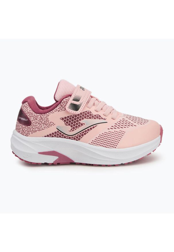 Buty do biegania dziecięce Joma Speed. Zapięcie: rzepy. Kolor: różowy. Materiał: syntetyk, tkanina, materiał. Szerokość cholewki: normalna. Sport: bieganie