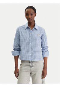 Karl Lagerfeld - KARL LAGERFELD Koszula B1W11020 Błękitny Regular Fit. Typ kołnierza: dekolt w karo. Kolor: niebieski. Materiał: bawełna #1