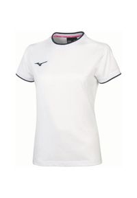 Koszulka damska Mizuno. Kolor: niebieski, wielokolorowy, biały. Sport: fitness #1