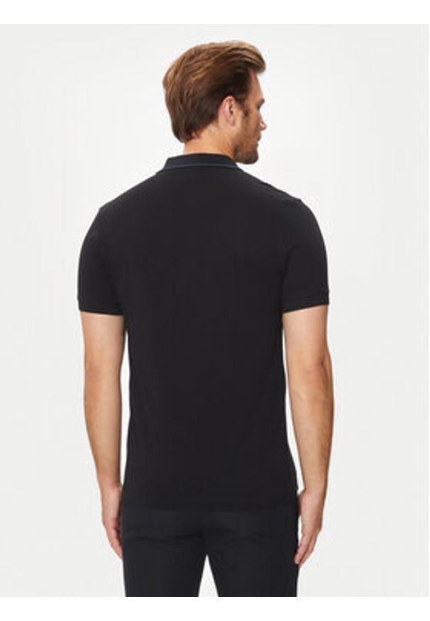 BOSS - Boss Polo Paule 4 50506195 Czarny Slim Fit. Typ kołnierza: polo. Kolor: czarny. Materiał: bawełna