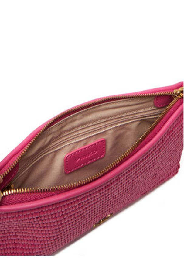 Pinko - PINKO Torebka Flat Horizontal Mini PE 25 PCPL 104277 A2CF Różowy. Kolor: różowy. Materiał: skórzane