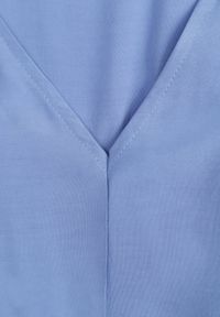 Born2be - Jasnoniebieska Sukienka Callirea. Okazja: na co dzień. Typ kołnierza: kołnierz z falbankami. Kolor: niebieski. Sezon: lato. Typ sukienki: proste. Styl: casual. Długość: mini #4