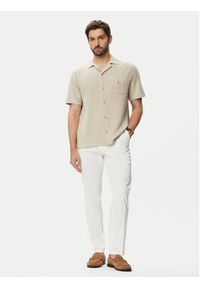 Polo Ralph Lauren Koszula 710P04442502 Beżowy Regular Fit. Typ kołnierza: polo. Kolor: beżowy. Materiał: bawełna #3