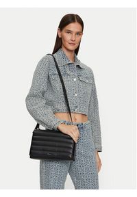 Calvin Klein Torebka Line Quilt Md Conv Shoulder Bag K60K612117 Czarny. Kolor: czarny. Materiał: skórzane