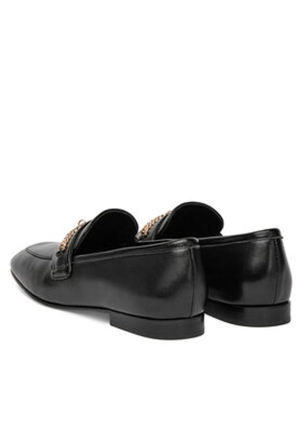 Eva Minge Loafersy CYNIA-LT2513-37 Czarny. Kolor: czarny. Materiał: skóra