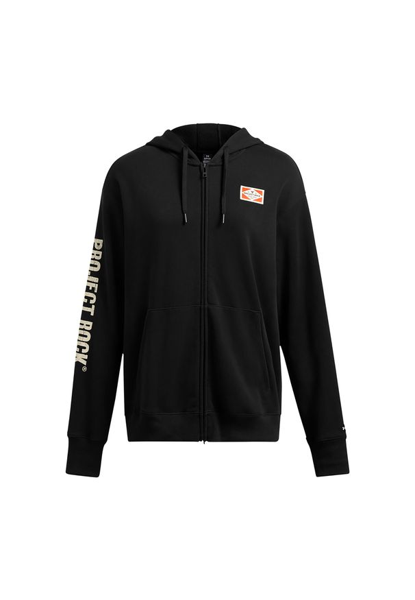 Bluza damska Under Armour Project Rock HWT Full Zip Hard at Work. Kolor: czarny. Sport: fitness