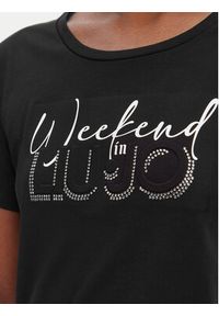 Liu Jo Sport T-Shirt TA6252 JS923 Czarny Regular Fit. Kolor: czarny. Materiał: bawełna. Styl: sportowy #3