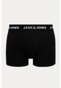 Jack & Jones - Bokserki (3-pack). Kolor: czarny. Materiał: bawełna, dzianina, elastan. Wzór: gładki, nadruk #2
