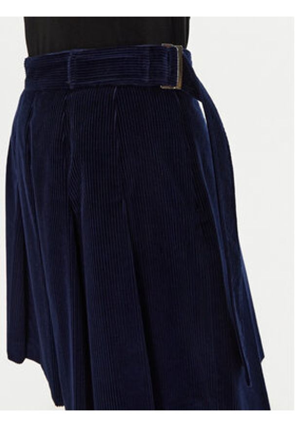 Weekend Max Mara Spódnica mini Zucca 2425106042 Granatowy Regular Fit. Kolor: niebieski. Materiał: bawełna