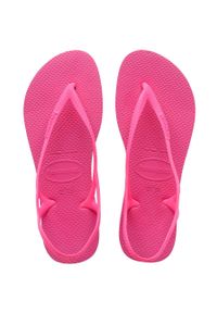 Havaianas Sandały damskie kolor różowy. Kolor: różowy. Materiał: materiał, guma. Wzór: gładki #3