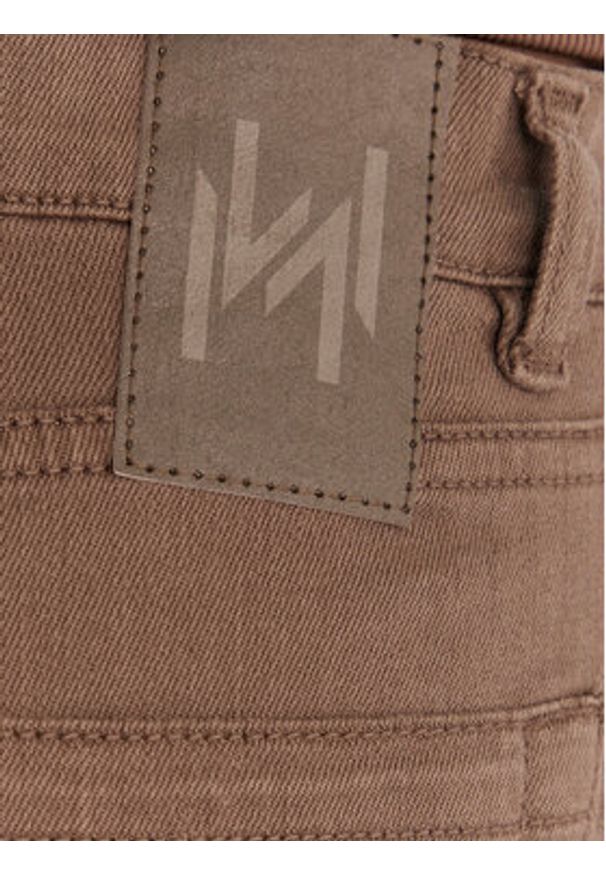 Marella Jeansy Ronco 2613131055 Brązowy Slim Fit. Kolor: brązowy