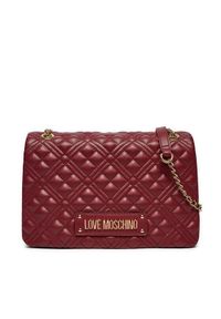 Love Moschino - LOVE MOSCHINO Torebka JC4014PP1LLA0552 Bordowy. Kolor: czerwony. Materiał: skórzane