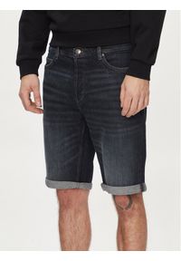 Hugo Szorty jeansowe 50515285 Granatowy Regular Fit. Kolor: niebieski. Materiał: bawełna #1