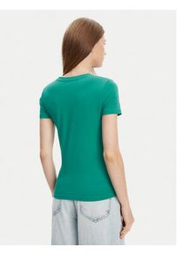 Guess Jeans T-Shirt W4YI01 J1314 Zielony Slim Fit. Kolor: zielony. Materiał: bawełna #3