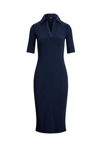 Lauren Ralph Lauren - LAUREN RALPH LAUREN Sukienka dzianinowa 200973609001 Granatowy Slim Fit. Kolor: niebieski. Materiał: syntetyk