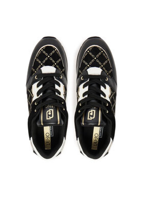 Liu Jo Sneakersy Maxi Wonder 91 BF5005 PX681 Czarny. Kolor: czarny. Materiał: zamsz, skóra