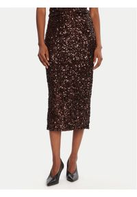 Marella Spódnica ołówkowa Rennes 2523776011 Brązowy Slim Fit. Kolor: brązowy. Materiał: syntetyk