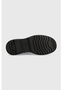 Pepe Jeans workery YOKO JACQUARD damskie kolor czarny na platformie PLS50505. Nosek buta: okrągły. Zapięcie: sznurówki. Kolor: czarny. Materiał: guma. Obcas: na platformie #3