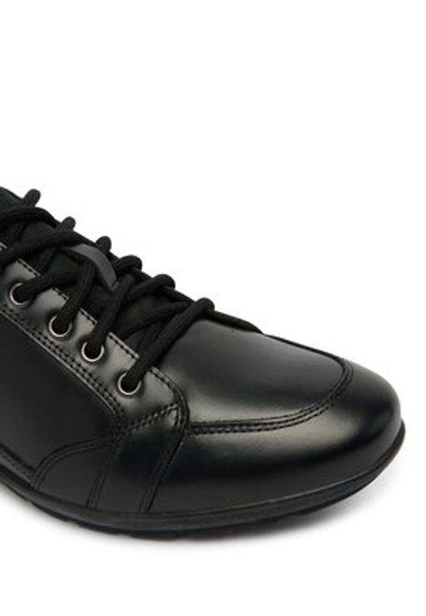 Geox Sneakersy U Symbol D U34A5D 00043 C9999 Czarny. Kolor: czarny. Materiał: skóra