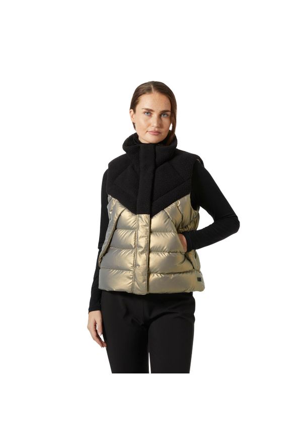 Damska kurtka bez rękawów Helly Hansen Bliss Down. Kolor: brązowy. Materiał: puch. Długość rękawa: bez rękawów