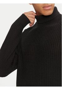 Jack & Jones Golf Cody 12262152 Czarny Regular Fit. Typ kołnierza: golf. Kolor: czarny. Materiał: bawełna, syntetyk #3