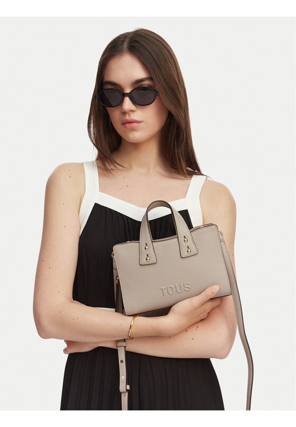 Tous - TOUS Torebka Back To Basics 2002373343 Khaki. Kolor: brązowy. Materiał: skórzane