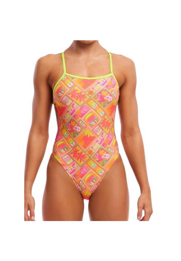 FUNKITA - Strój kąpielowy Funkita Hula Bula - Twisted. Kolor: pomarańczowy