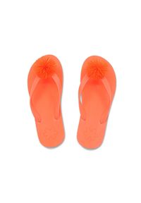 Flip*Flop - Japonki basenowe damskie Flip Flop Originals Fluffy. Okazja: na co dzień. Kolor: pomarańczowy. Sezon: lato. Sport: fitness, pływanie