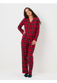Sinsay - Bawełniana piżama dwuczęściowa w kratę - wielobarwny. Materiał: bawełna #1