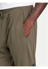 Adidas - adidas Spodnie dresowe Essentials Big Logo JE8970 Khaki Regular Fit. Kolor: brązowy. Materiał: bawełna, syntetyk #3