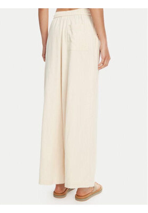 Roxy Spodnie materiałowe Lekeitio Break ERJNP03636 Beżowy Regular Fit. Kolor: beżowy. Materiał: wiskoza