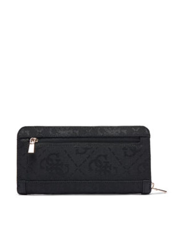 Guess Portfel Audrey Logo Slg SWJG97 55146 Czarny. Kolor: czarny. Materiał: materiał