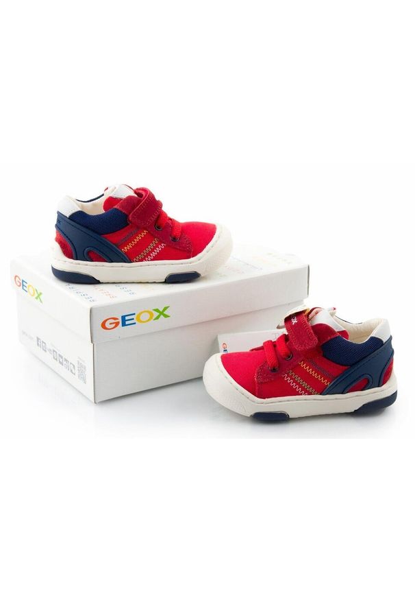 Geox - Buty GEOX B JAYJ BOY C Czerwony. Kolor: czerwony. Sport: turystyka piesza