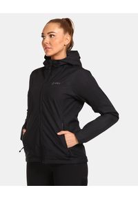Damska kurtka outdoorowa Kilpi OLVERA-W. Kolor: czarny. Materiał: softshell. Sport: turystyka piesza