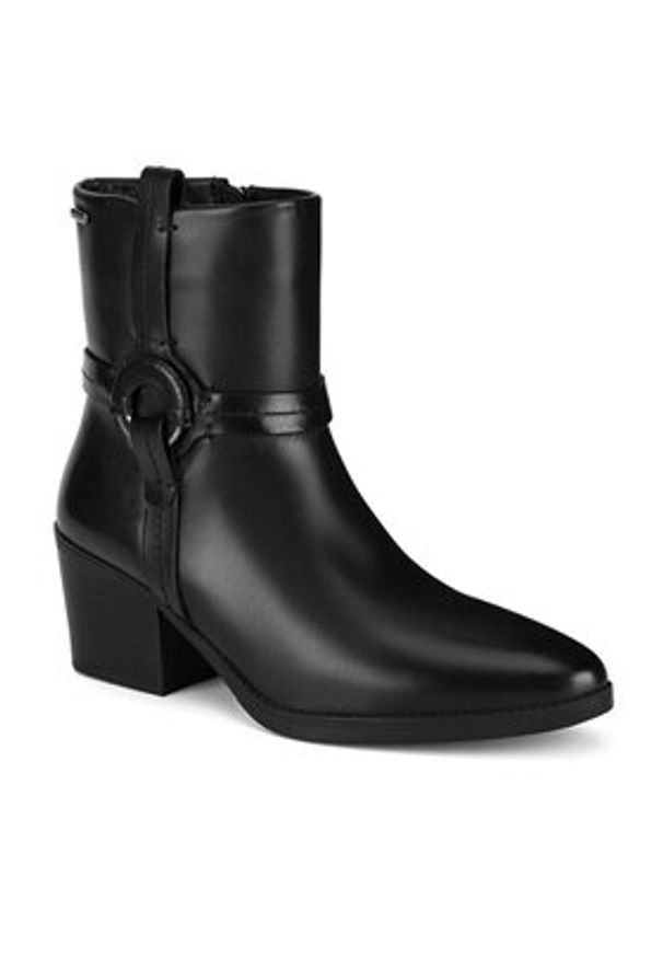 MEXX Botki MICP1710243W Czarny. Kolor: czarny. Materiał: skóra