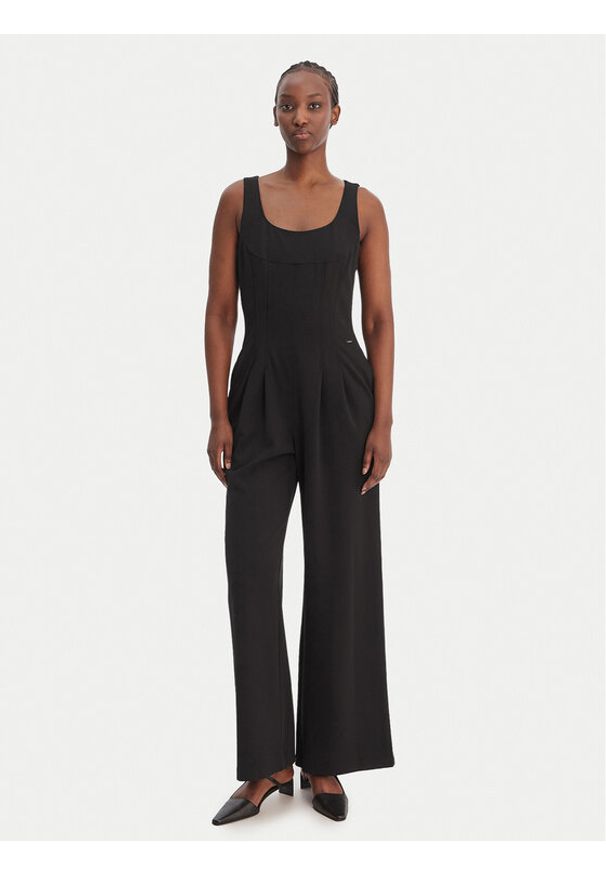 Calvin Klein Kombinezon LV044F021G Czarny Regular Fit. Kolor: czarny. Materiał: bawełna