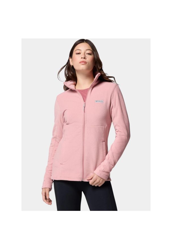 columbia - Sweter Damski Columbia Basin Trail III. Kolor: różowy. Materiał: polar. Długość rękawa: długi rękaw. Długość: długie. Sezon: zima, jesień. Sport: turystyka piesza
