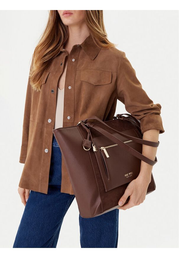 Nine West Torebka CEO-MISSOURI-LDA8264 Brązowy. Kolor: brązowy