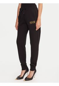 Versace Jeans Couture Spodnie dresowe 79HAAT06 CF01T Czarny Regular Fit. Kolor: czarny. Materiał: bawełna