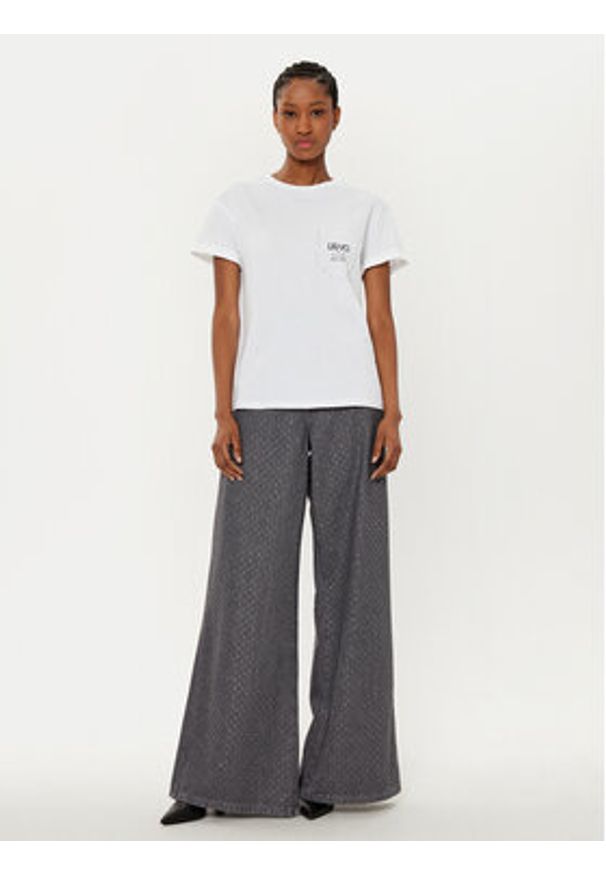 Liu Jo T-Shirt WA5145 J4893 Biały Regular Fit. Kolor: biały. Materiał: bawełna