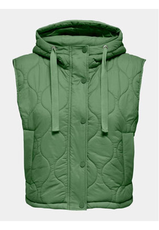 only - ONLY Bezrękawnik Valentina 15315383 Zielony Regular Fit. Kolor: zielony. Materiał: syntetyk. Długość rękawa: bez rękawów