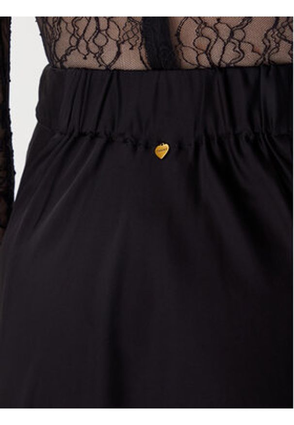 TwinSet - TWINSET Spódnica midi 252LL2TCC Czarny Regular Fit. Kolor: czarny. Materiał: wiskoza
